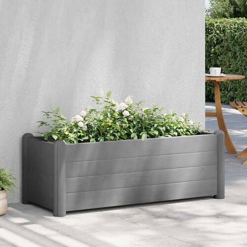  Povi&scaron;ena vrtna gredica PP siva boja kamena 100 x 43 x 35 cm Cijene