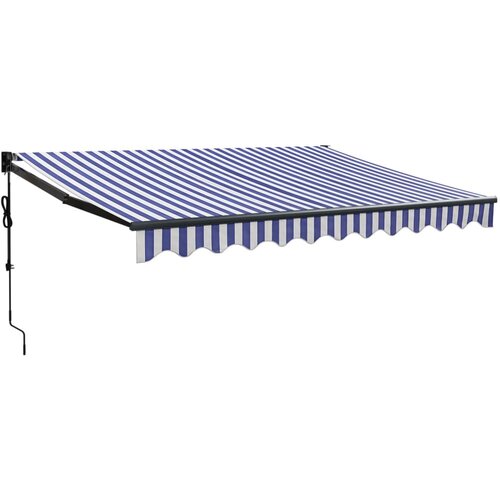  Automatska tenda na uvlačenje plavo-bijela 3 x 2,5 m Slike