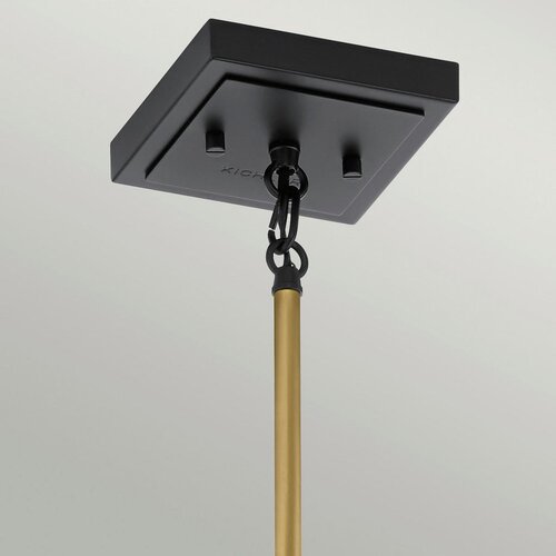 Elstead Lighting Quintiesse QN-ROUX3-NBR - Luster na lancu ROUX 3xE27/60W/230V zlatna Slike