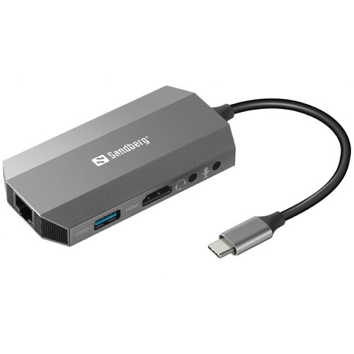 Sandberg USB-C 6in1 Travel Dock docking priklopna postaja Cene