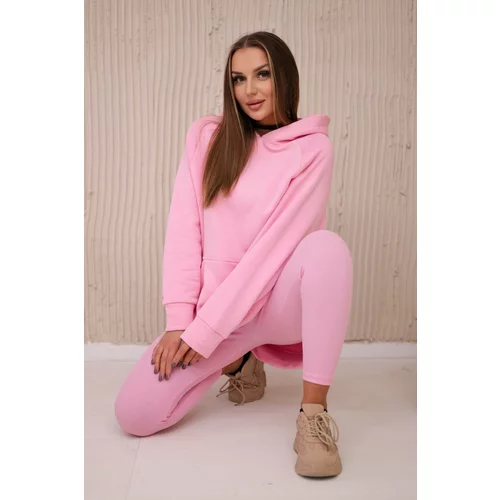 Kesi Cotton set insulated sweatshirt + leggings light pink