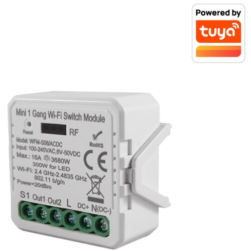  wi-fi smart prekidač-modul, 1x16A WFM-S08/ACDC Cene