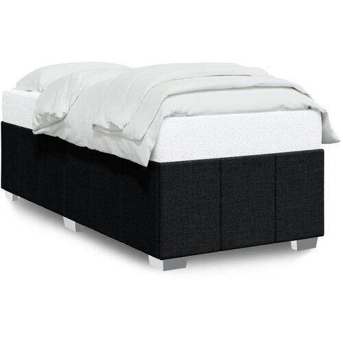  Okvir za krevet bez madraca crni 90x200cm od tkanine Slike