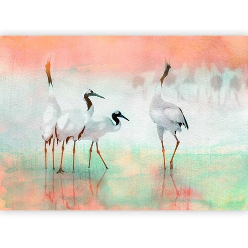  Foto tapeta - Cranes in Pastels 300x210 Premium Cene