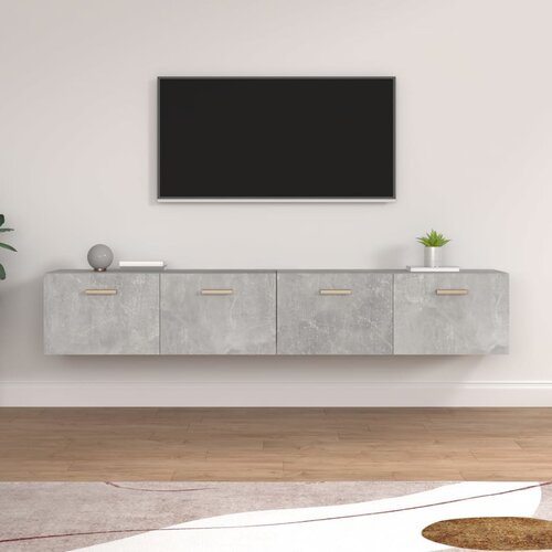 vidaXL Stenska omarica 2kosa Betonsko siva100x36,5x35cm inženirski les Cene