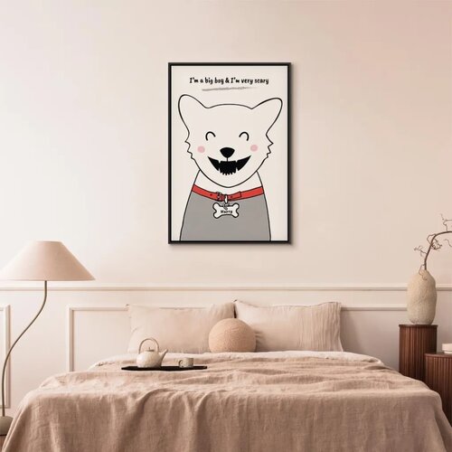  Slika - Doggy Harry (1 Part) Vertical 40x60 U crnom drvenom okviru Slike