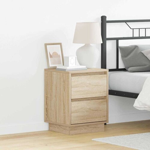  Noćni ormar s ladicama 2 pcs Sonoma hrast 39 x 34,5 x 50 cm Slike