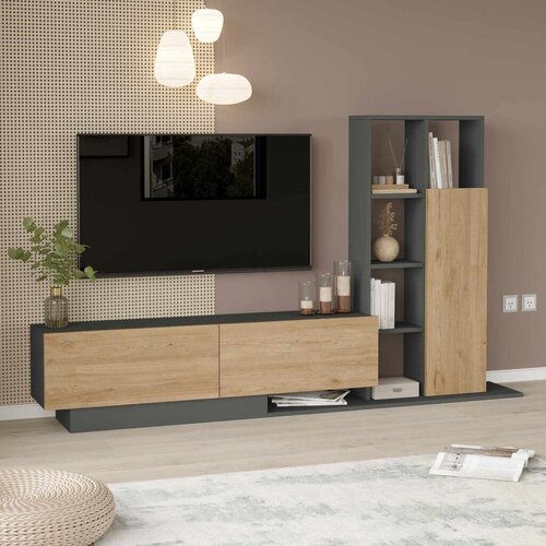 Hanah home TV komoda, Antracit Cene