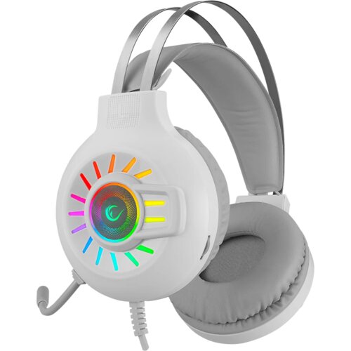 Rampage Slu&amp;scaron;alice sa mikrofonom gaming RM-K44 ZENGIBAR White 7.1 Surround RGB Light Effect, 36094 Slike