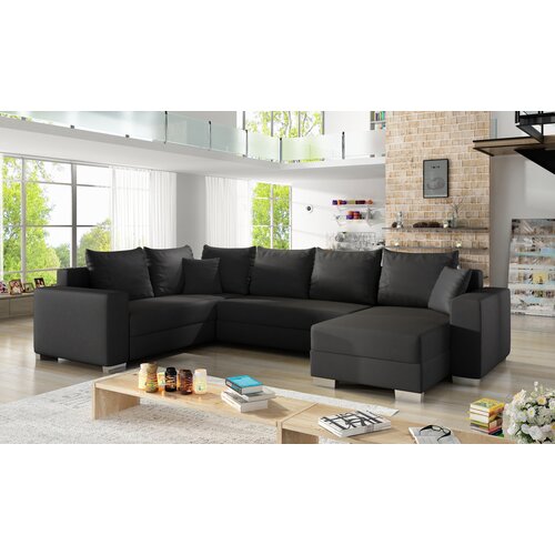  UDOBNA SJEDEA GARNITURA MARIANO desna izvedba Soft011black Slike