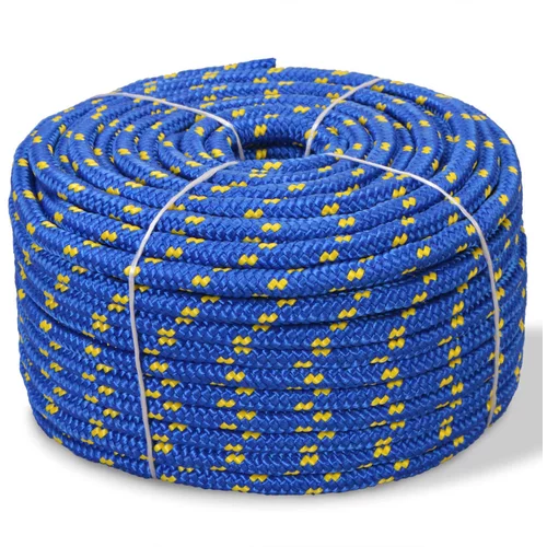 vidaXL Mornarska vrv polipropilen 10 mm 50 m modra