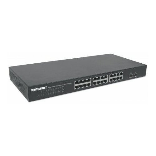 Intellinet 24-Port Gigabit Ethernet Switch, 2xSFP Ports Cene