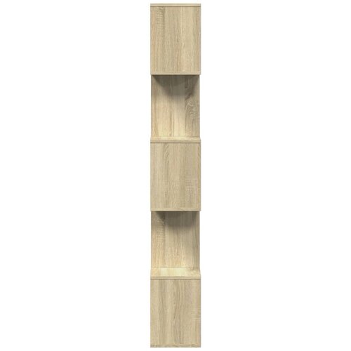Pregrada / regal za knjige 5 razina hrast 70x24x161 cm drveni Smeđa Slike
