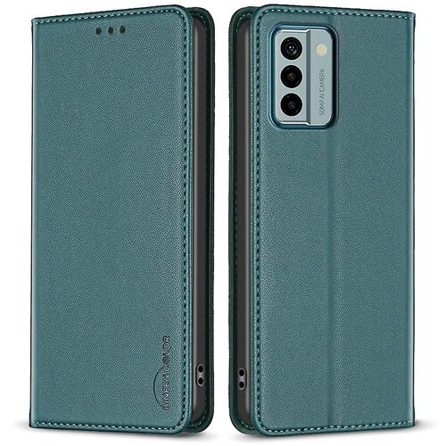 INORCO BINFEN COLOR BF18 za Nokio G22 PU usnjeno držalo za kartice Shell, magnetna preklopna torbica za telefon, (22036621) Slike