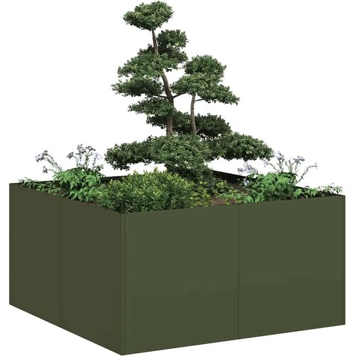  Sadilica maslinastozelena 80x80x40 cm hladno valjani čelik Cene