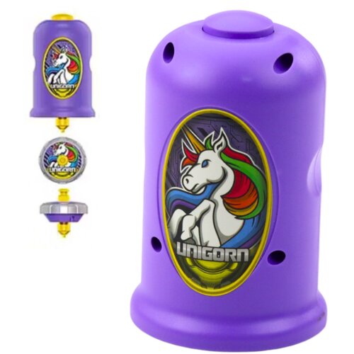  Leteći disk Unicorn Spinner Launcher Set ljubičasti Slike