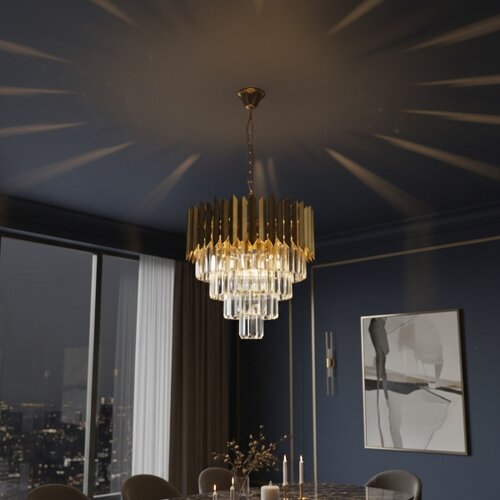  Brilagi - Luster na lancu CRISTAL 5xE14/40W/230V prečnik 45 cm Slike