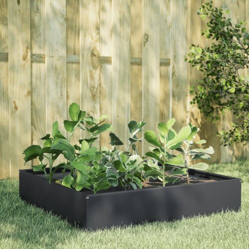 vidaXL Povišena vrtna gredica antracit 100x100x33,5 cm od čelika Cijene