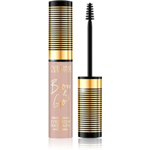 Eveline Cosmetics Brow &amp;amp; Go! maskara za obrve nijansa 05 Taupe 6 ml Slike