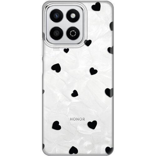  Torbica Silikonska Print Skin za Honor 200 Smart/Honor X7c Hearts Slike
