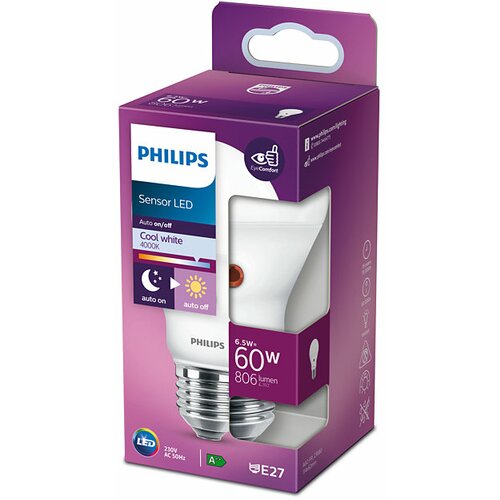 Philips led sijalica sa senzorom noc i dan E27 7.5W=60W 4000K Slike