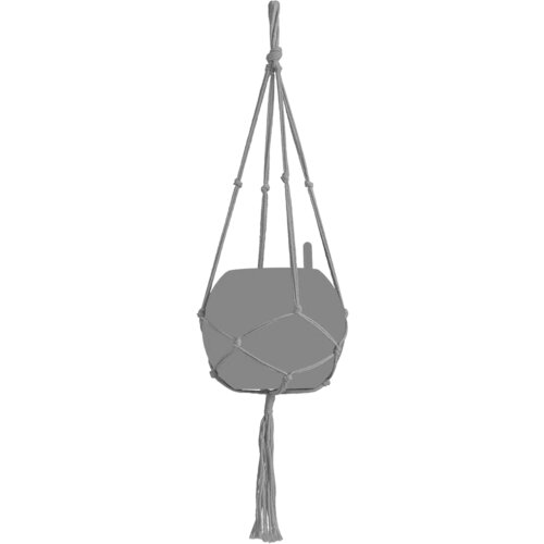 LECHUZA MAKRAMEE Cotton PURE 90 - siva Cene