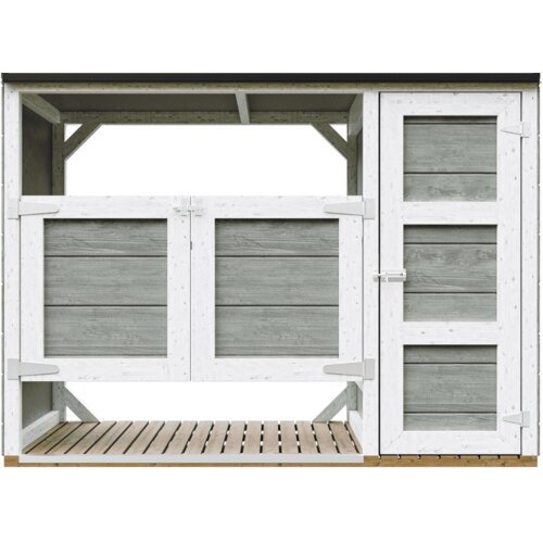 Timbela Nadstre&scaron;ek za smetnjake 2x240L, vrtna shramba M981A-TUNDRA GREY, (5000227480) Cene