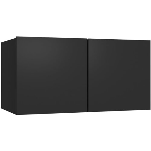 Maison Chic Viseča TV omarica - TV enota - Televizijska omarica črna 60x30x30 cm, (21700079) Cene