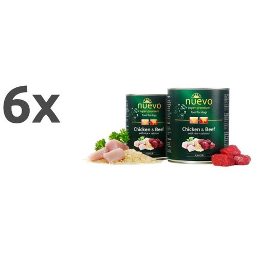 Nuevo Junior - pi&amp;scaron;čanec in govedina 6 x 800 g Slike