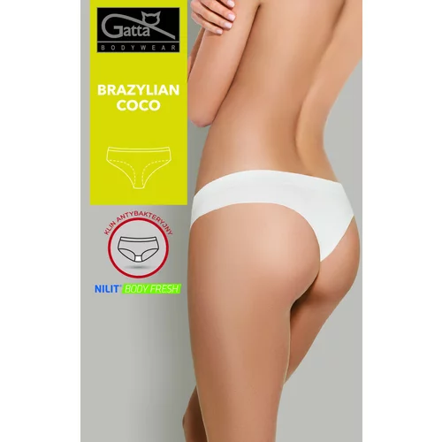 Gatta Brazylian Coco Panties White XL