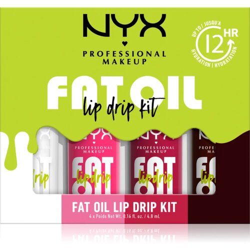 NYX Professional Makeup Fat Oil Lip Drip set za ustnice 4x4.8 ml Cene