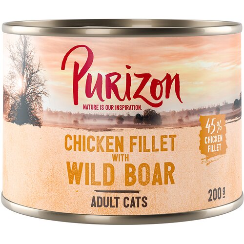 Purizon Adult 12 x 200 g - brez žit - Piščančji file z divjo svinjo Cene