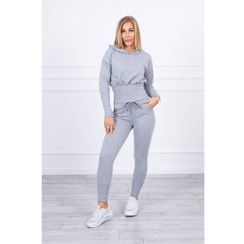 Kesi Set with wide cuffs gray Slike