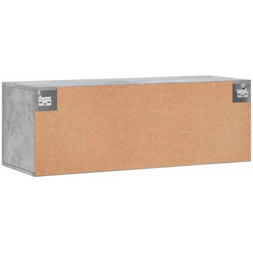  Zidni ormarić boja betona 100 x 36,5 x 35 cm konstruirano drvo Slike