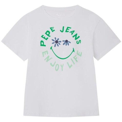 PepeJeans Majice s kratkimi rokavi - Bela Cene