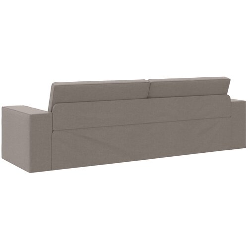  Krevet na razvlačenje Sivo-smeđa 245 x 78 x 77 cm tkanina Slike