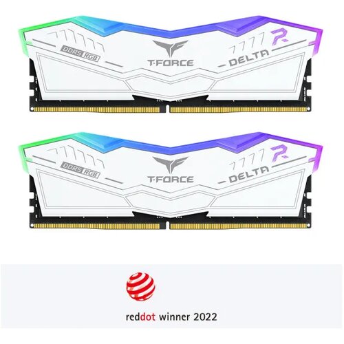 Team Group ram DDR5 64GB(2x32)  delta rgb 5600MHz CL36 FF4D564G5600HC36BDC01 white Cene