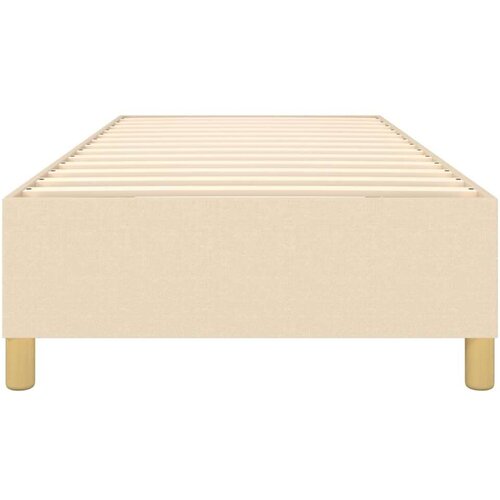  Za krevet s oprugama krem 80 x 200 cm od tkanine Slike