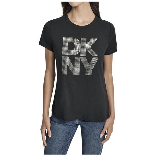 Dkny Majice s kratkimi rokavi DW5900110 Črna Cene