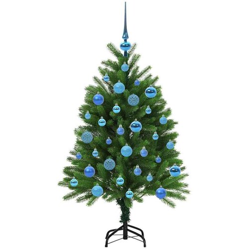 VidaXL Božićno drvce s 150 LED svjetlima s stalakom Zelena 120 cm PE Slike