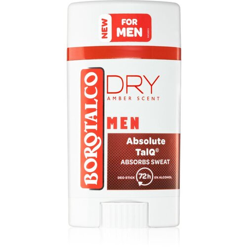 Borotalco MEN Dry čvrsti dezodorans 72h za muškarce Amber Scent 40 ml Cijene