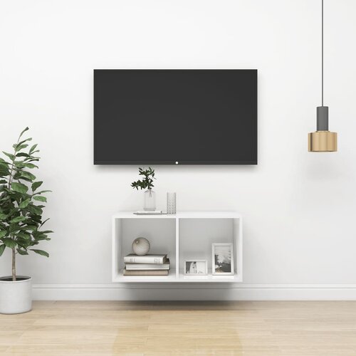 vidaXL Zidni TV ormarić bijeli 37 x 37 x 72 cm od iverice Cijene