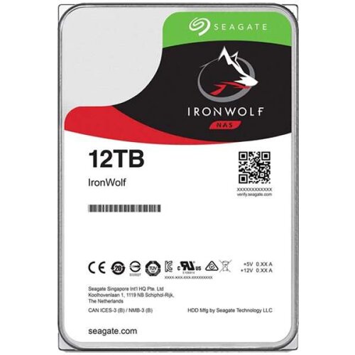  HDD Seagate 12TB ST12000VN0008 3.5 5900 256M IronWolf VN008 Cene