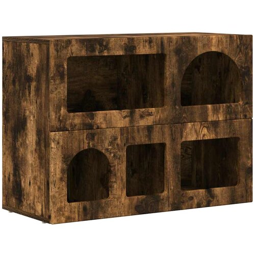 vidaXL Strani &scaron;al Dimljeni oreh 80,5 x 35 x 59 cm Konstruiran les, (5000107724) Cene