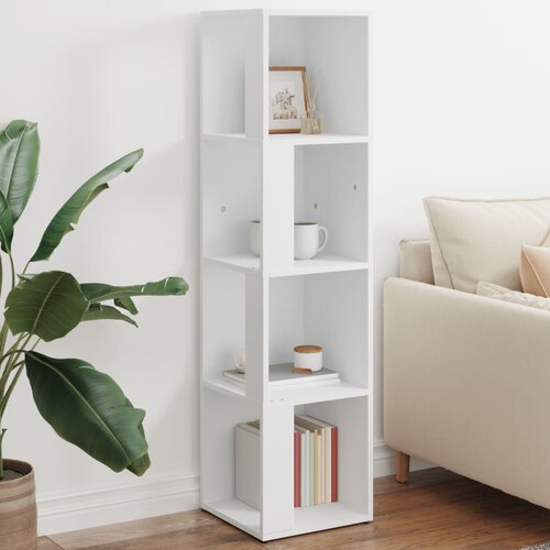 The Living Store Kotna omarica bela 33x33x132 cm iverna plošča - Kotna Omarica, (21436156) Cene