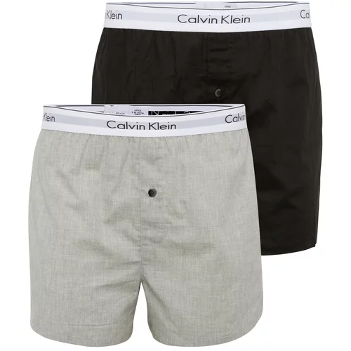 Calvin Klein Underwear Boksarice pegasto siva / črna