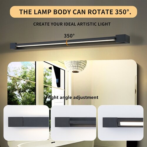  Brilagi-LED Kupatilsko osvetljenje za ogledalo AQUA LINE LED/24W/230V 90 cm IP44 crna Slike