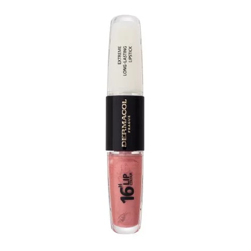 Dermacol 16H Lip Colour Extreme Long-Lasting Lipstick dugotrajni ruž i sjajilo za usne 2 u 1 8 ml Nijansa 5