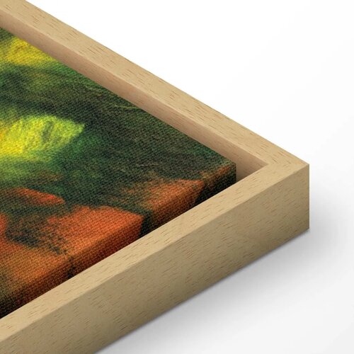  Slika - August Macke &amp;ndash; Sunny Path 60x90 U prirodnom drvenom okviru Slike