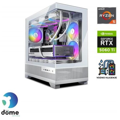 ANNI gaming namizni računalnik Gamer Advanced R5 9600X/16GB/2TB SSD/RTX 5060 Ti/bela Cene